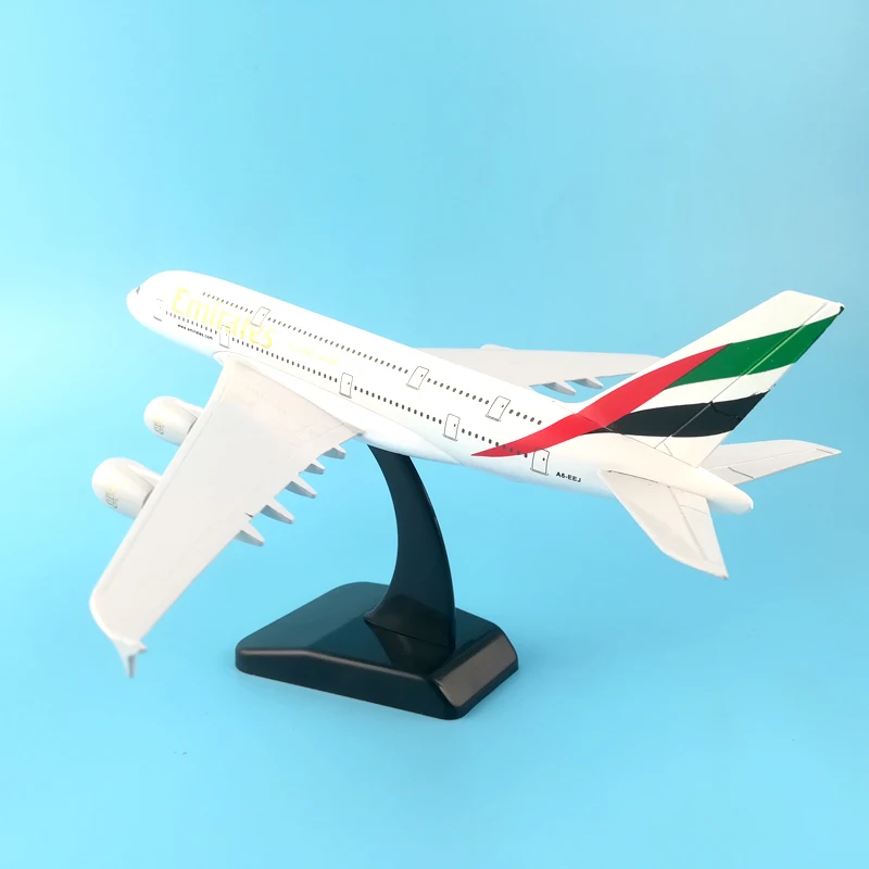Модель самолета JASON TUTU модель Emirates аэробус A380 1:200 литый под давлением Металл 20 см