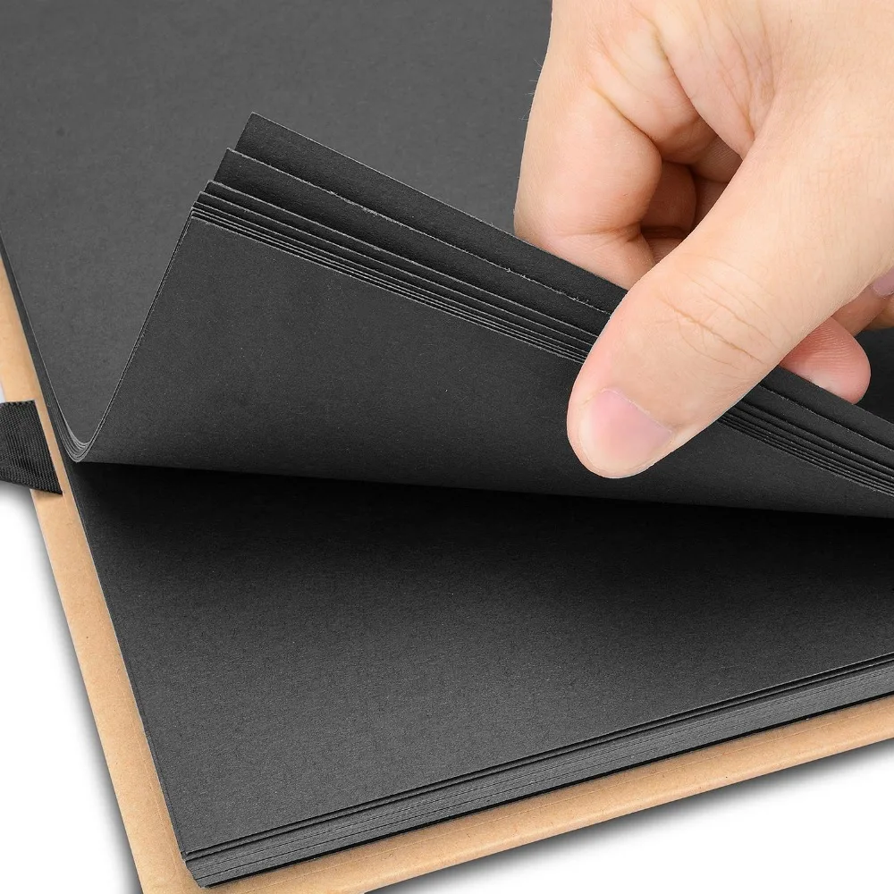 Фото для скрапбукинга крафт бумажный альбом юбилей Свадебный бумага 250 г черная