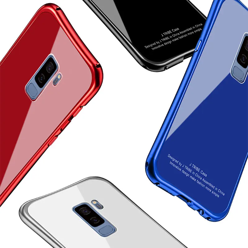 Чехол Portefeuille для Galaxy S9 Алюминиевый металлический противоударный чехол-бампер