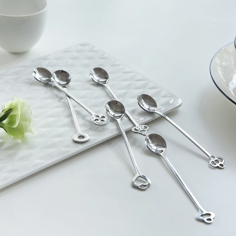 1 партия/6 шт. маленькая кофейная ложка столовые приборы высшего класса из