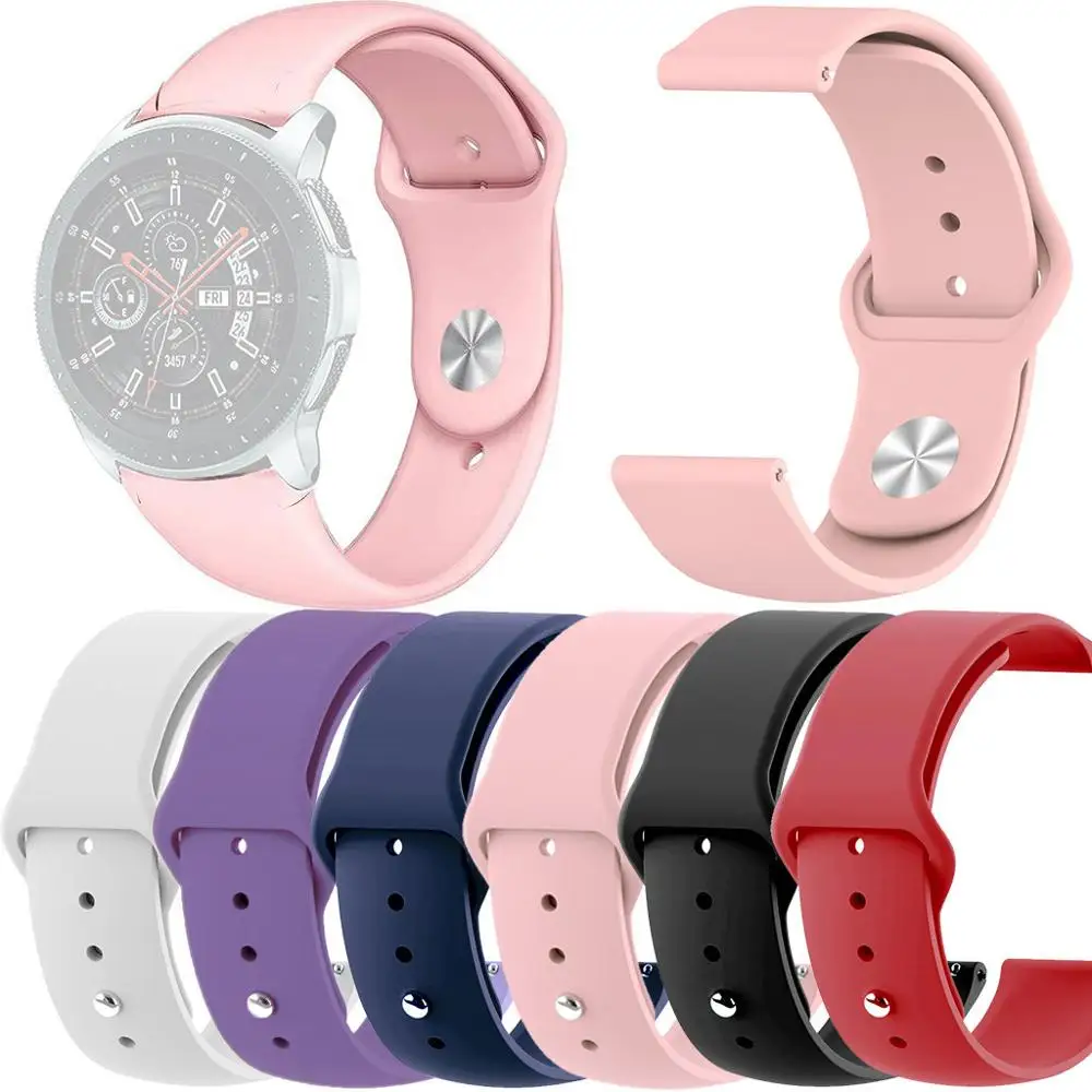 Силиконовый спортивный сменный ремешок для часов Ремешок samsung Galaxy Watch 46 мм