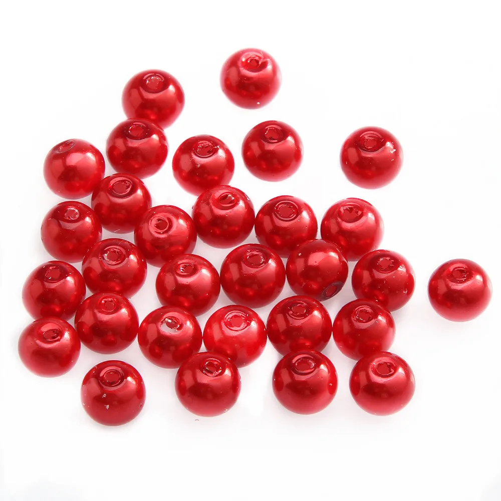 50pcs/lot 6mm Multicolored Loose Imitation Glass Pearl Beads For DIY Jewelry Making | Украшения и аксессуары