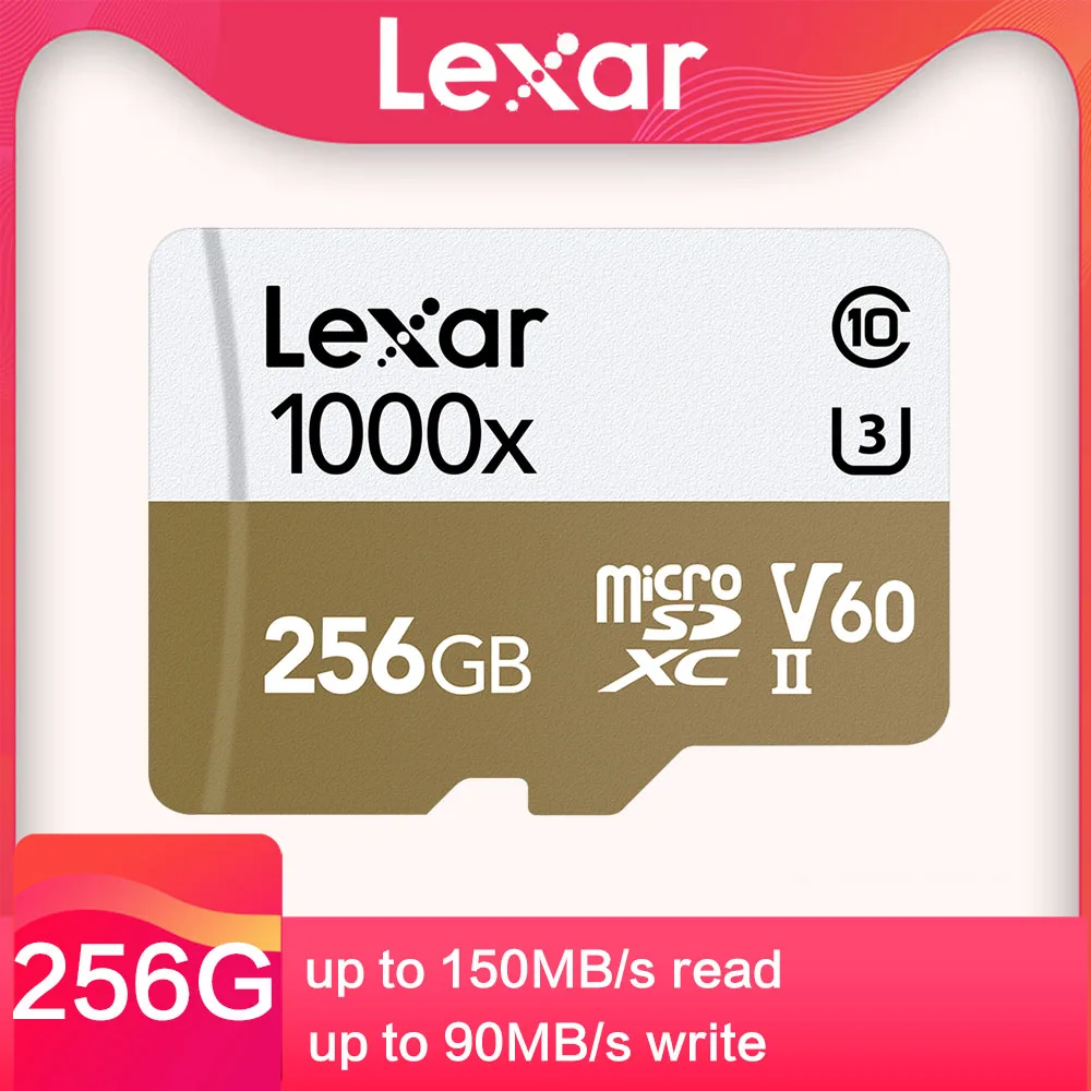 Оригинальная Lexar карта памяти Micro SD 128 ГБ 16 32 UHS-II U3 SDHC SDXC 64 максимальная скорость 150