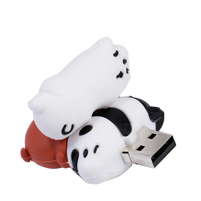 JASTER Новая мода реальная емкость креативный силикагель U диск милый медведь USB 2,0 4 ГБ 128 ГБ 16 ГБ 32 ГБ 64 ГБ 8 ГБ USB флэш-накопитель
