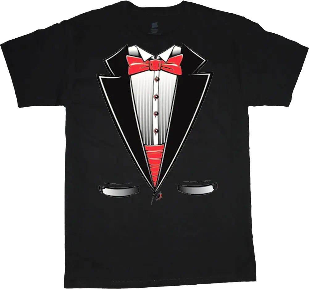 Предварительно хлопковая футболка для Для мужчин смокинг свадьба холостяк