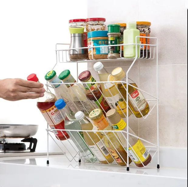 Железный художественный кухонный органайзер 3 уровневый инструмент кухонная