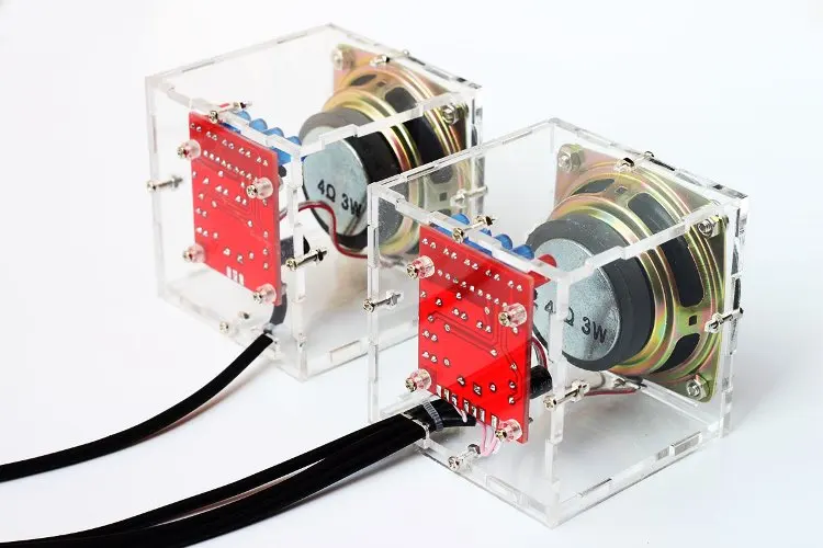 Diy электронные 3 Вт Динамик делает комплект с прозрачной оболочкой 2 36 дюймов 1