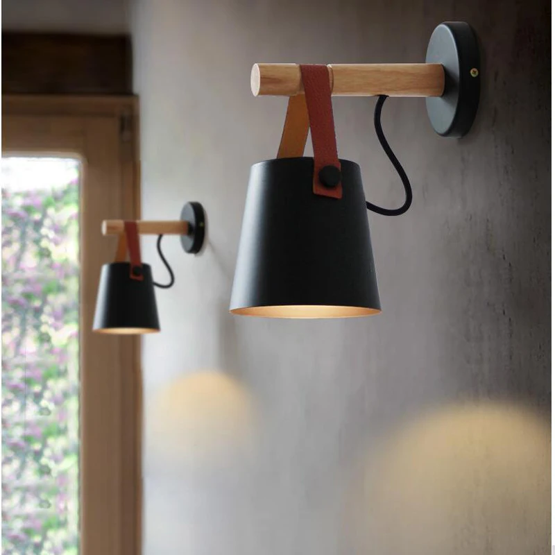 

2018 NEW Minimalist art Dots wall light modern LED living room wall lamp Nordic creative aisle lighting fixtures Black White