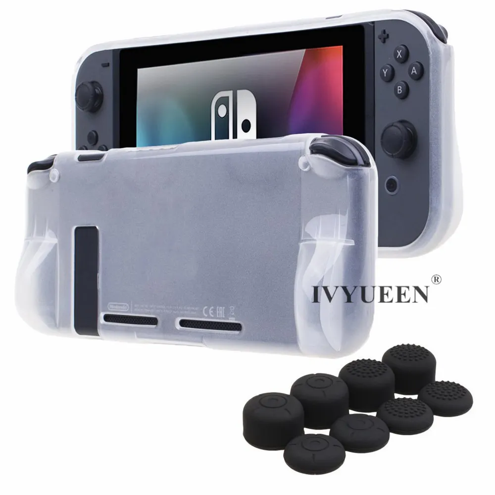 IVYUEEN мягкий ТПУ прозрачный защитный чехол кожа для Nintendo Switch консоль NX с 8