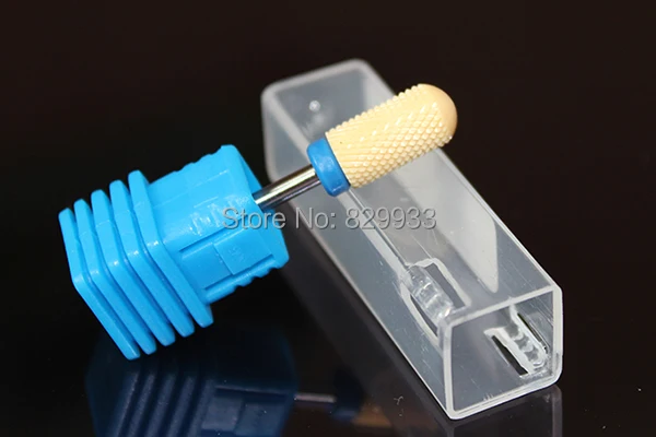 1 шт. желтая керамическая фреза для ногтей гладкий Топ профессиональный маникюр