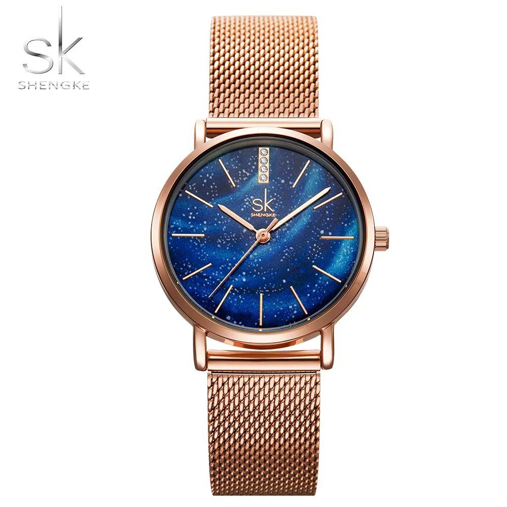 Shengke Luxury Starry Sky Watch Women Watches Fashion Diamond SK Women Wrist Watch Ladies Clock Relogio Feminino Reloj Mujer
