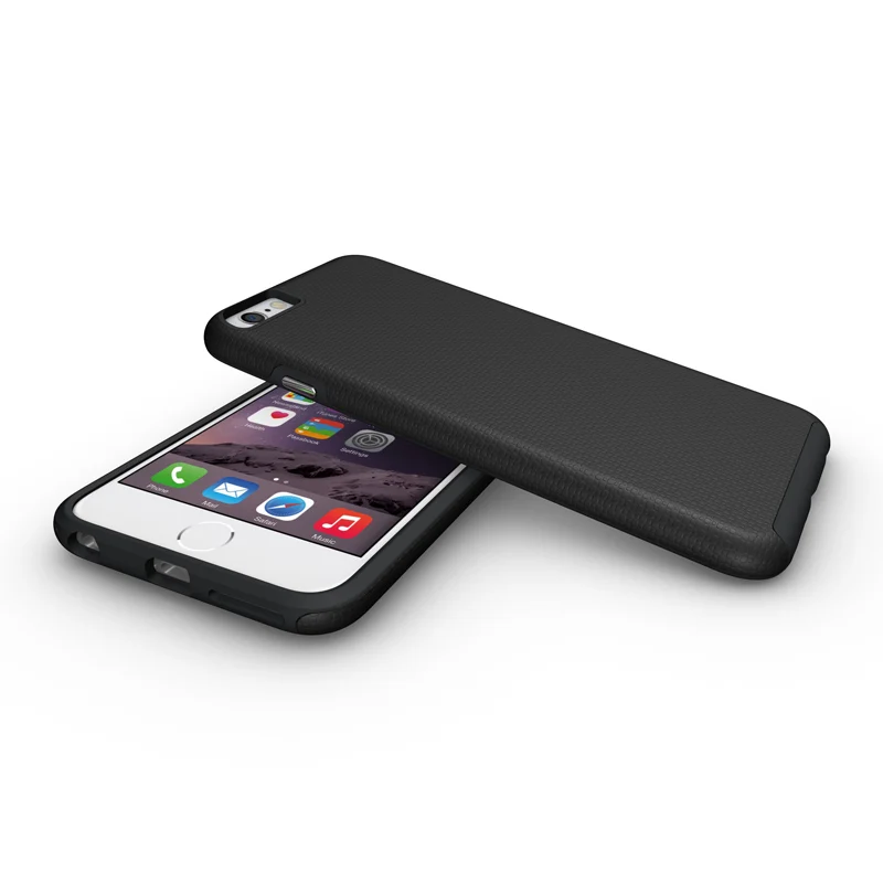 Для Apple iPhone 6 plus роскошный мягкий силиконовый Жесткий PC Combo Алюминий Кнопка