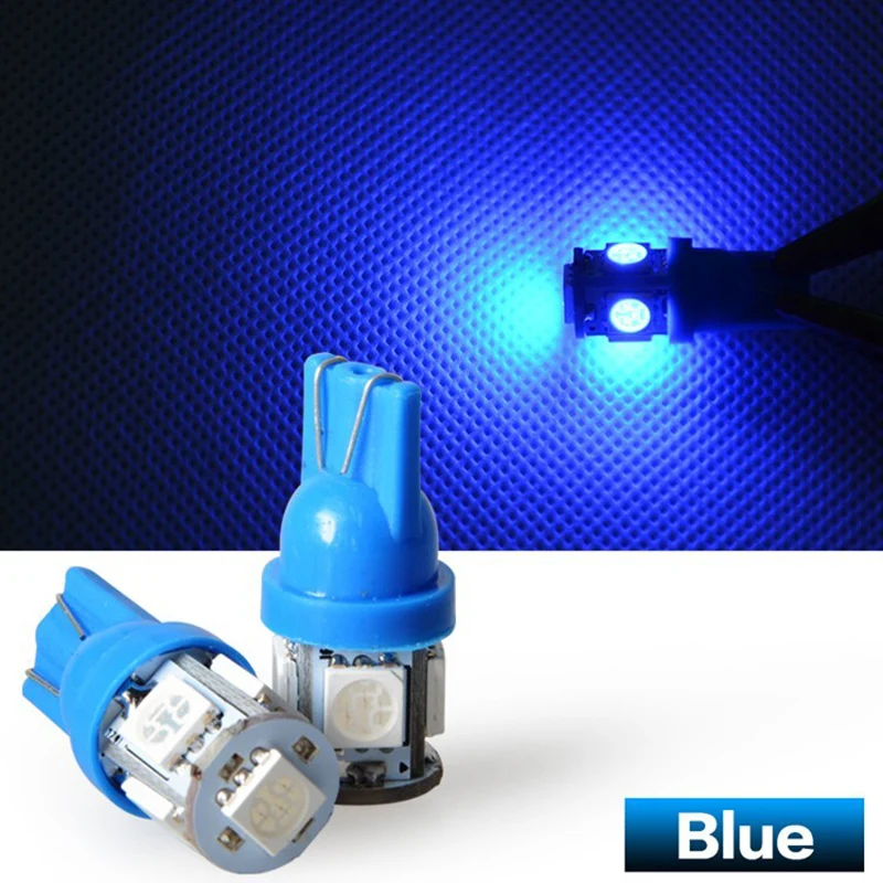 Автомобисветодиодный Светодиодная лампа T10 168 194 W5W 5 LED smd 5050 12 В/24 В|Сигнальная