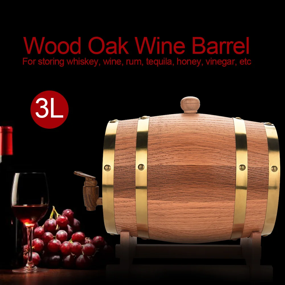 Vintage Wood Oak Timber Wine Barrel for Beer Whiskey Rum Port High Quality