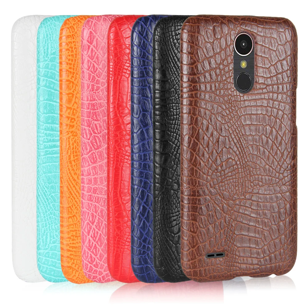 Для LG K10 2017 чехол для телефона роскошный крокодиловый защитный из искусственной