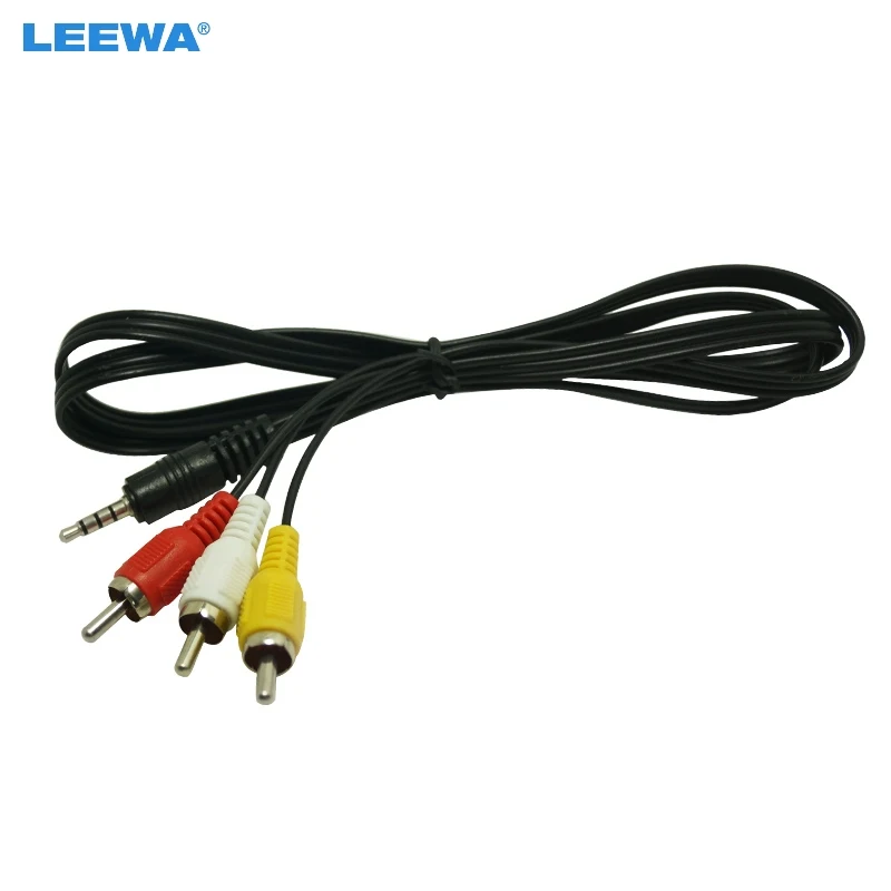 LEEWA 3 5 мм TRRS к 3xrca папа AV Соединительный кабель # CA2580 | Автомобили и мотоциклы