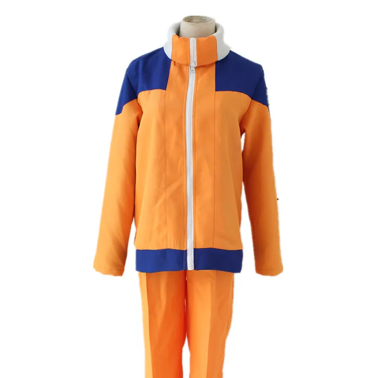 Adult Naruto Uzumaki Shippuden 1st Generation Ninja Uniform Cosplay Costume Childhood clothes cartoon jacket pants for Halloween |