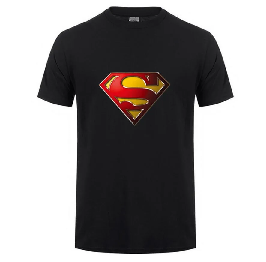 2019 Fashion Style Superman T Shirt Men Short Sleeve Cotton Casual T-shirt Superhero Top Tees Custom Tshirt Camisetas Masculinas Мужская