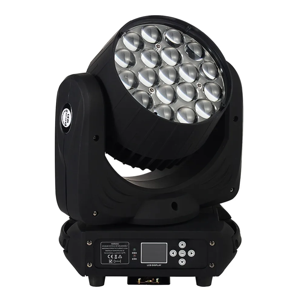 Imrex 2шт 19*15 Вт Osram RGBW 4в1 светодиодный светильник с подвижной головкой с F светильник чехол посылка для сцены вечерние с фантазийным светильник ing Effect