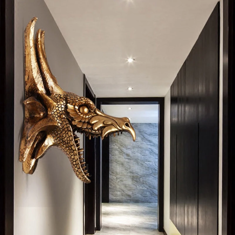 Голова декоративного искусства креативная голова животного в американском