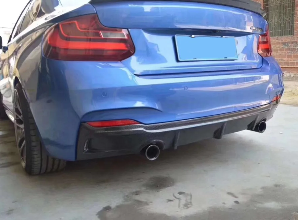 Carbon Fiber Rear Lip Spoiler High Quality Bumper Diffuser Car Modification For BMW 2 Series F22 M220i M235i 2014.15.2016.2017 | Автомобили