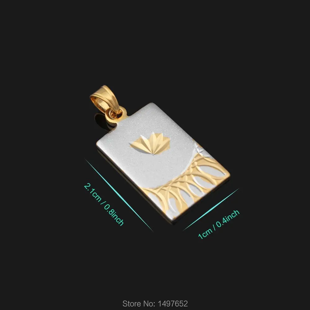 Adixyn классический мохамедский Золотой Аллах кулон и ожерелье 18k золотой цвет