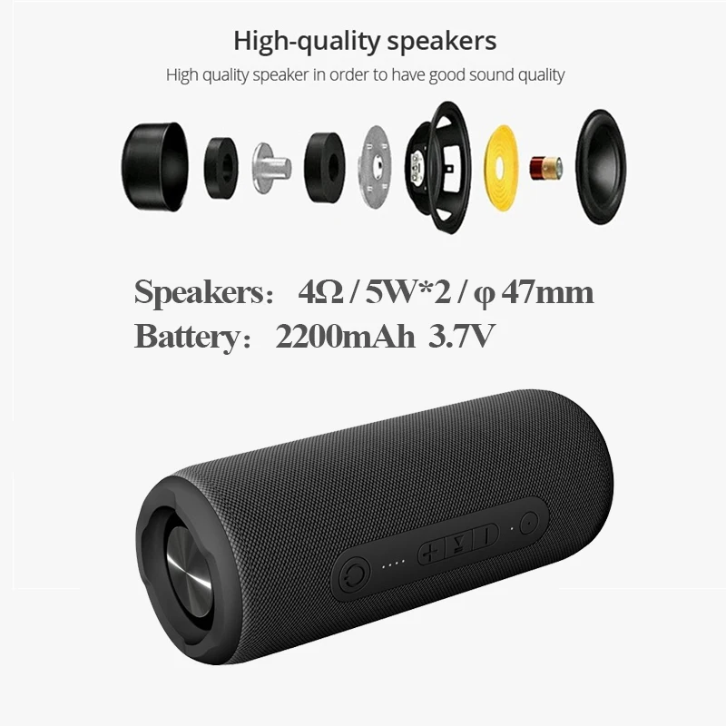 Bluetooth-Колонка TWS портативная 10 Вт водонепроницаемая |