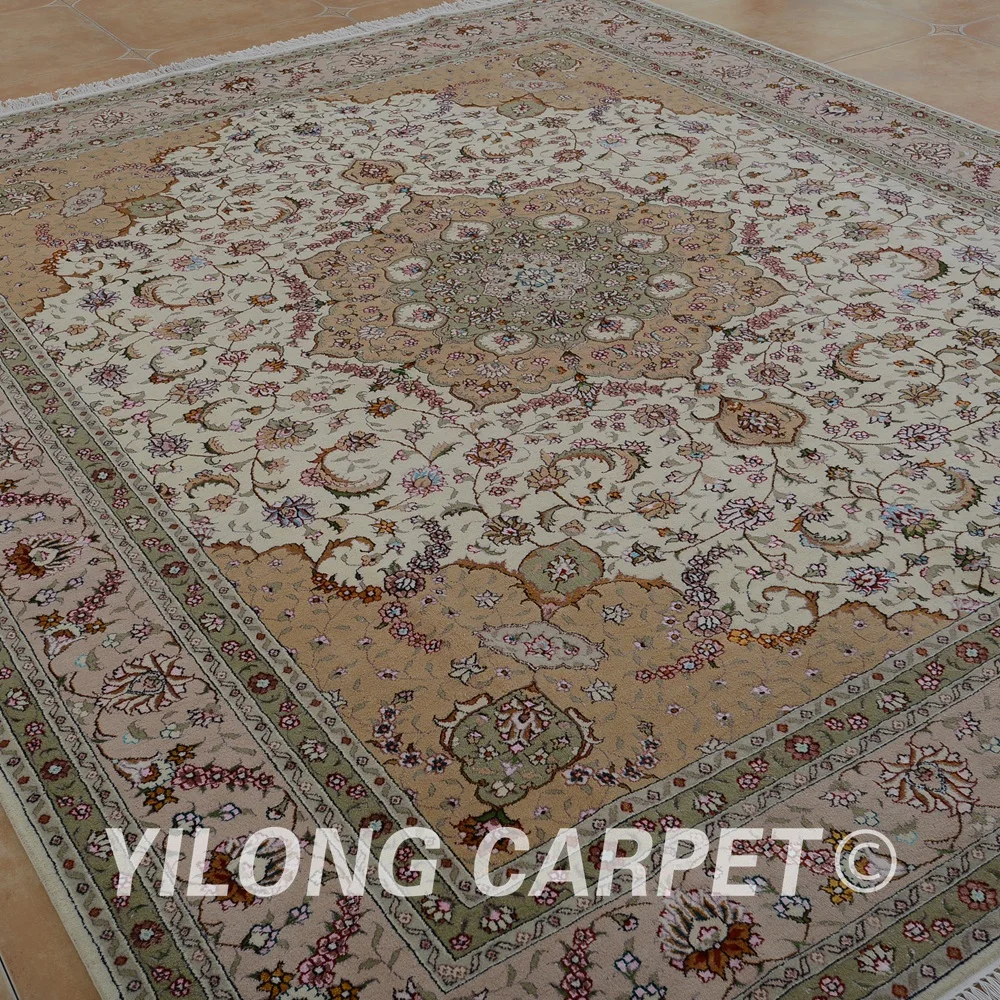 Yilong 8 'x 10' турецкие шерстяные ковры персидские розовые Изысканные ручной