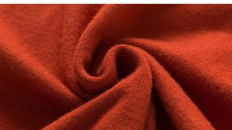 2018 Autumn Winter Office Lady Knitted O Neck Long Sleeve Fashion High Waist 4 Solid Color Women Mid-dress | Женская одежда