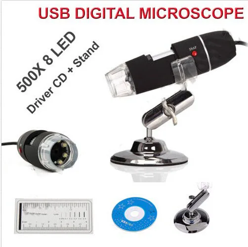 Цифровой USB микроскоп 50X 500X с 8 светодиодами|usb led|usb ledled usb |