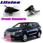 Автомобильная фронтальная камера с логотипом для Hyundai Santa Fe DM NC TM 2012  2020, HD широкоугольная Встраиваемая камера для слепых зон с ночным видением