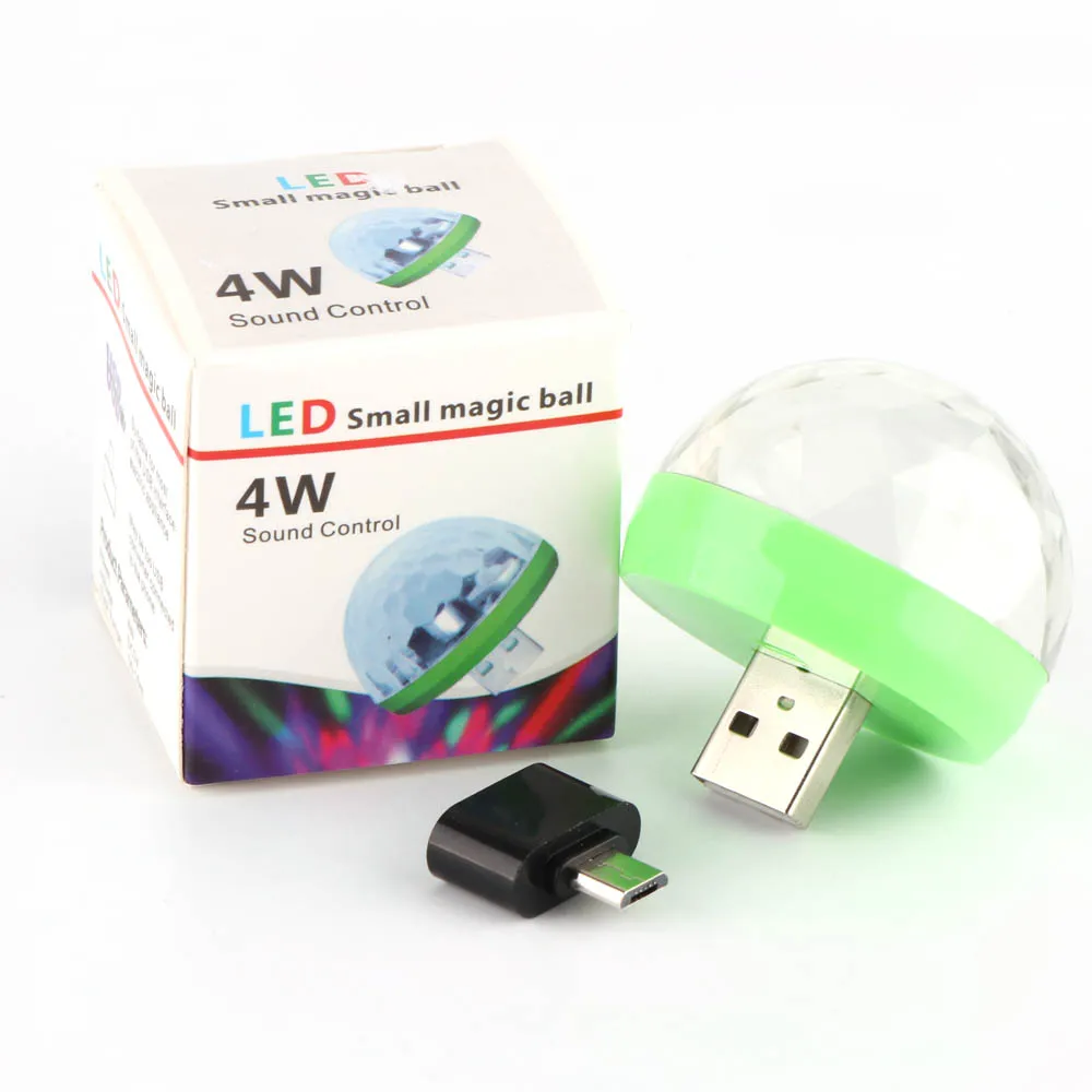Миниатюрный светодиодный светильник для вечерние с USB портативный хрустальный