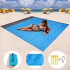 Водонепроницаемый Карманный пляжный складной коврик для кемпинга портативный легкий коврик для пикника на открытом воздухе песочное пляжное одеяло Новое