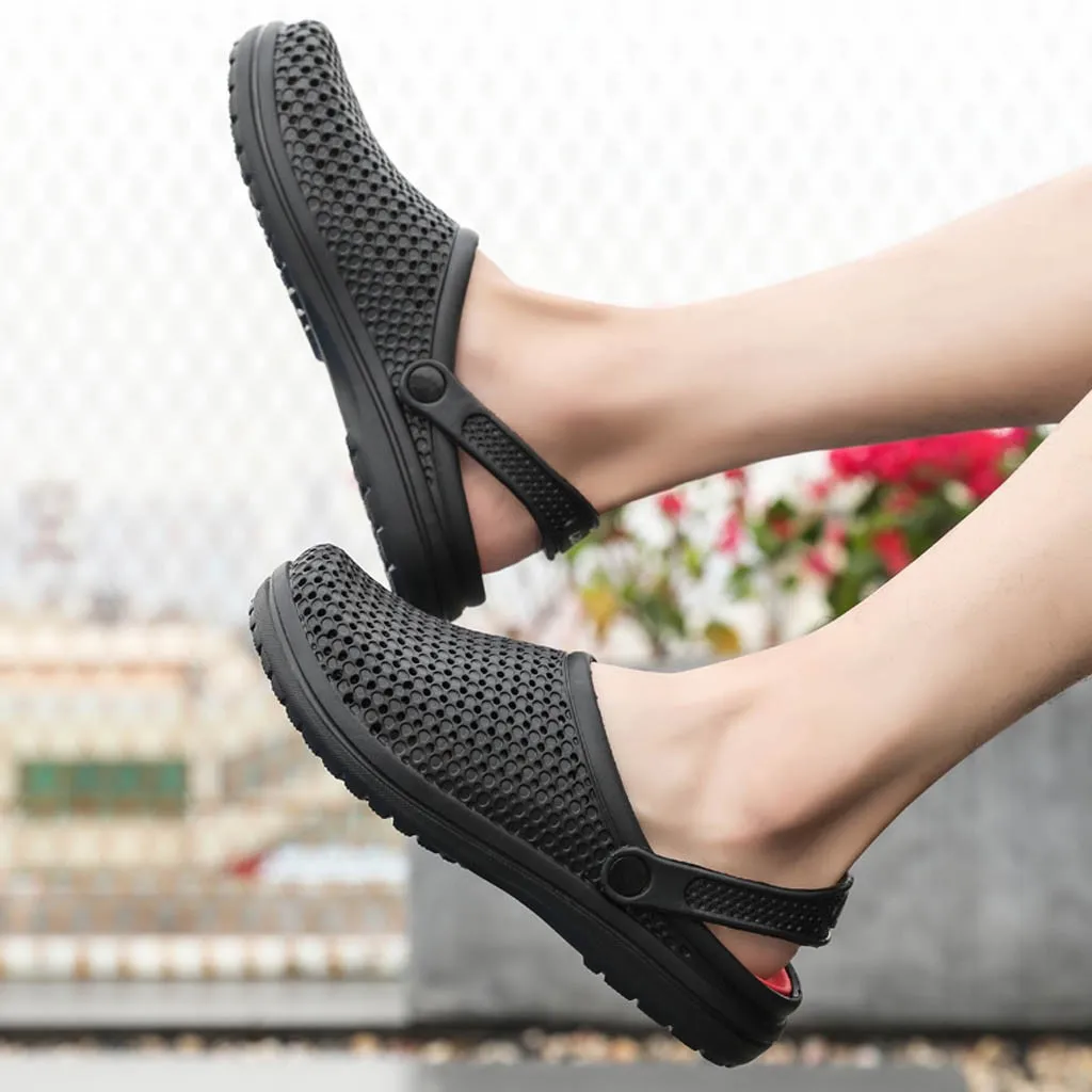 Новое поступление мужские сандалии Летние Нескользящие пляжные дышащие