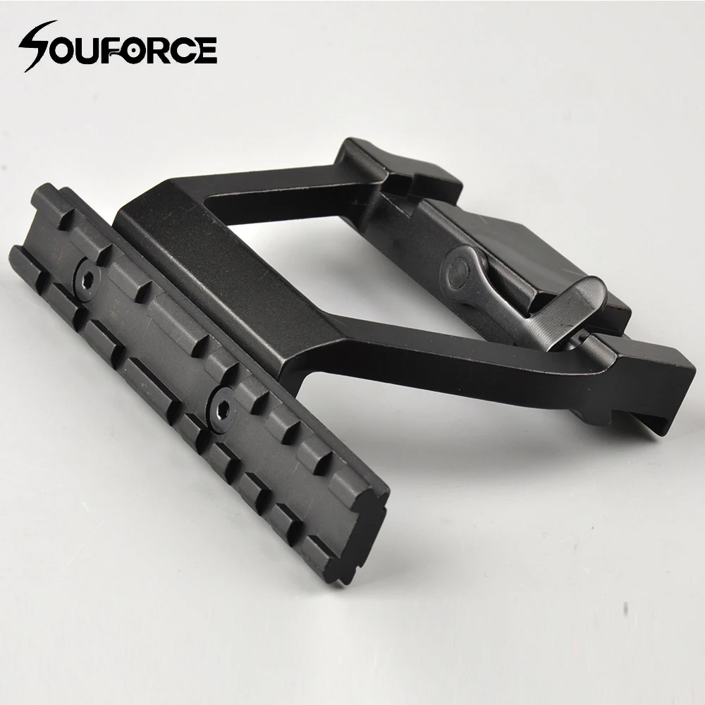 

Heavy Duty Quick release 20mm Rail Tactical Side Rail Lock Scope Mount Base Compatible with AK 74U Rifle