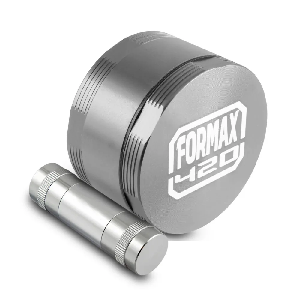 Formax420 4 части 62 мм серый алюминиевый измельчитель трав с пыльцеуловителем