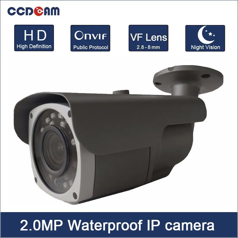 

Уличная IP-камера CCDCAM SONY IMX323, 1080P, ИК-камера ночного видения, расстояние 40 м, объектив VF 2,8-12 мм