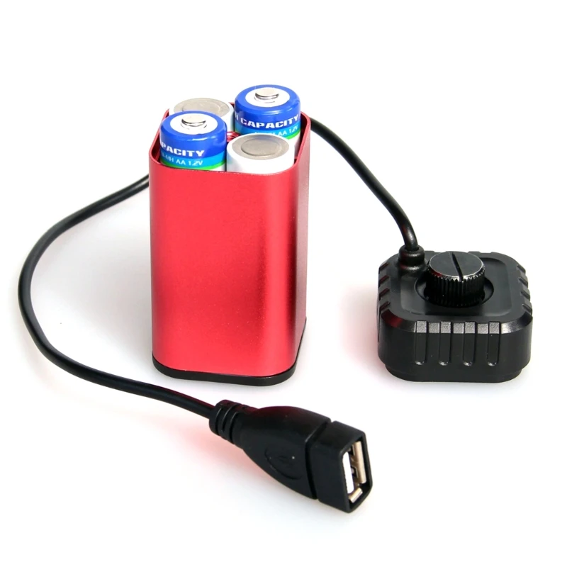 Водонепроницаемый 5V USB портативный 4X AA зарядное устройство держатель Комплект