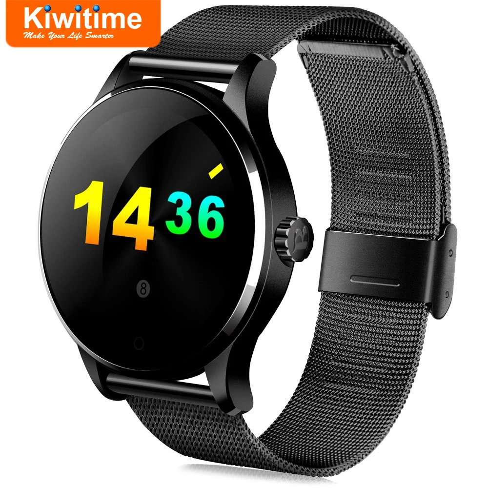 Умные часы KIWITIME K88H, подключенные Bluetooth, монитор сердечного ритма, умные часы для мужчин и женщин, iPhone 8, 9 X Plus, lenovo, samsung, телефон
