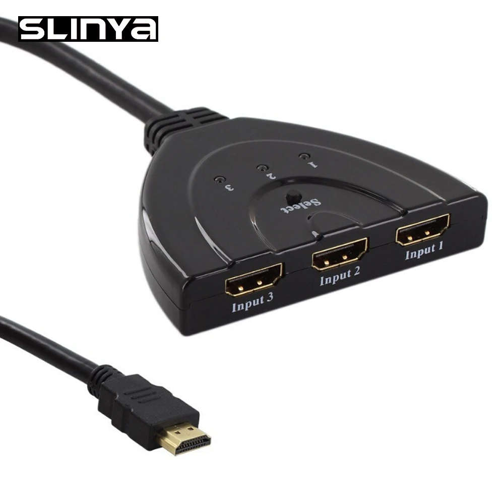3 порта Переходник HDMI разветвитель кабель 4K * 2K 1080P Коммутатор переключатель в 1
