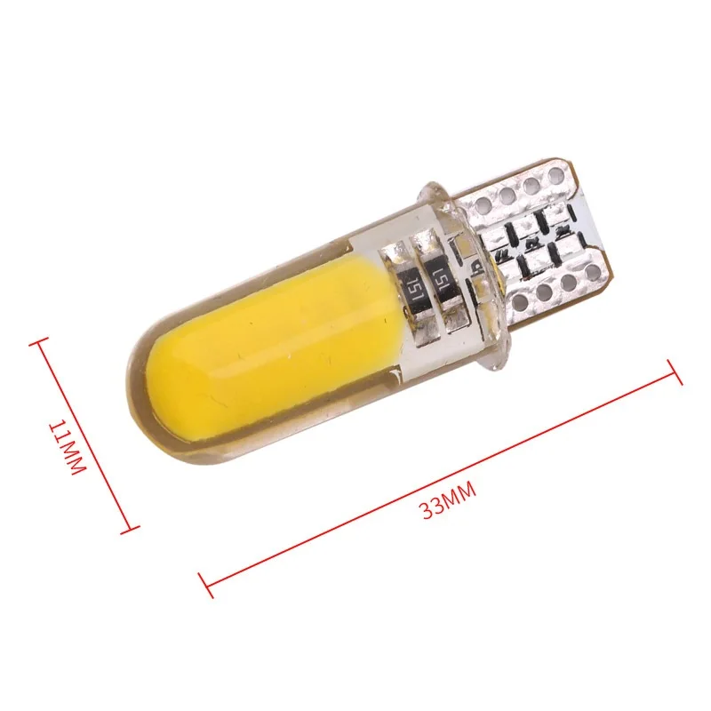 Большая Акция Canbus безотказные T10 194 501 W5W COB силиконовый корпус светодиодные