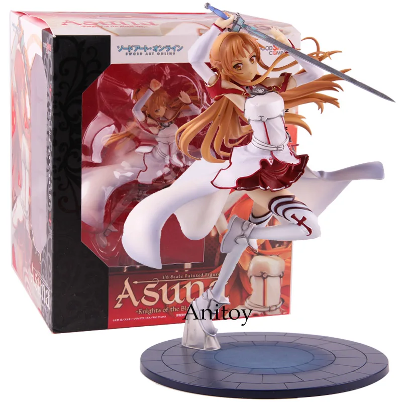 Фигурка Sword Art Online Yuuki Asuna Knights of the Blood Ver. 1/8 Масштаб Окрашенные Фигурки ПВХ Коллекционная модель игрушки