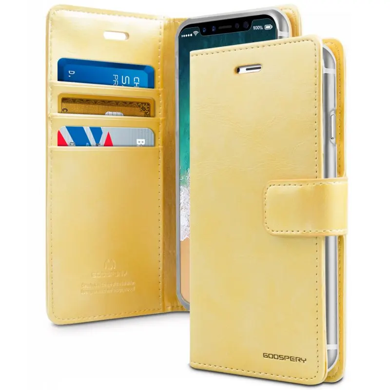 Для iPhone XR 6 1 дюймов Оригинальный Mercury Goospery Blue Moon Diary PU кожаный Магнитный Флип