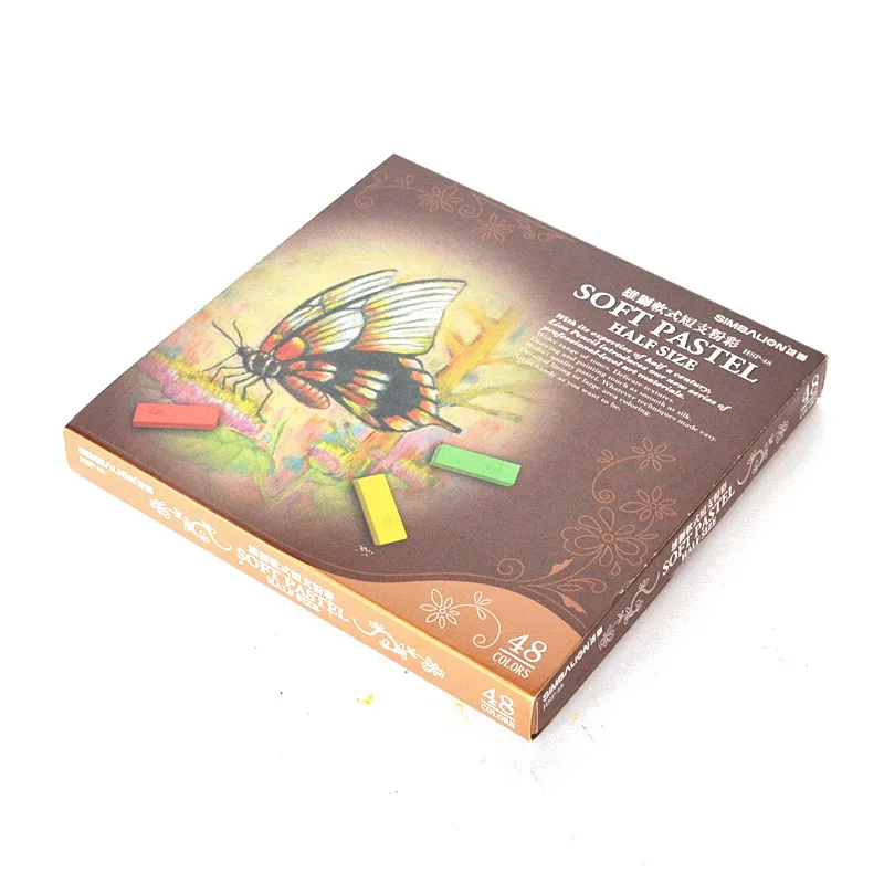 SIMBALION 24 цвета 48 цветов мягкая Пастельная короткая штанга тонер Цветной мел