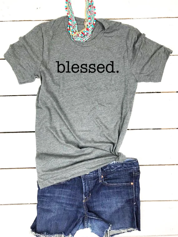 

Fall Thankful shirt for women Blessed Mama Christian gift for lover family unisex slogan t-shrit fashion cotton quote tees tops
