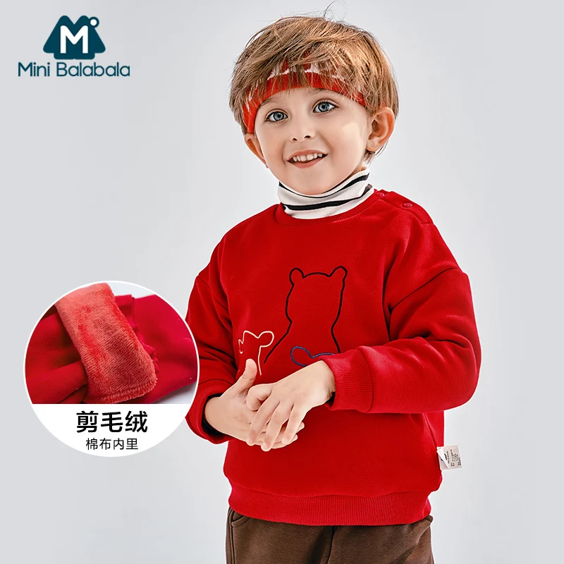 Mini Balabala/футболка для маленьких девочек зимняя детская верхняя одежда с принтом
