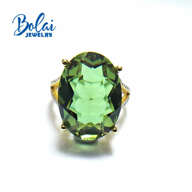 Женское кольцо косынка Bolai S925 желтое золото Стерлинговое Серебро 12.0ct|Кольца| |