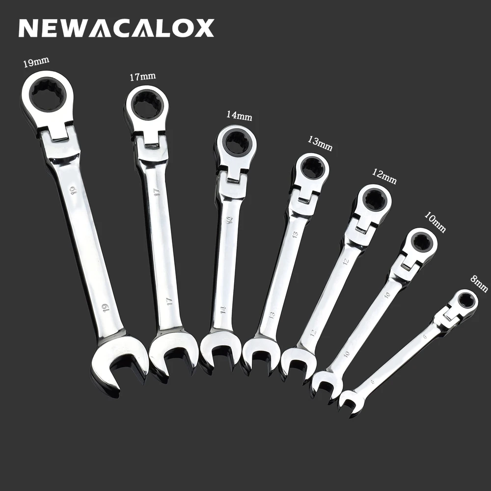 NEWACALOX 7 шт. 8 19 мм для шлица звездочка Набор торцевых гаечных ключей торцевые ключи