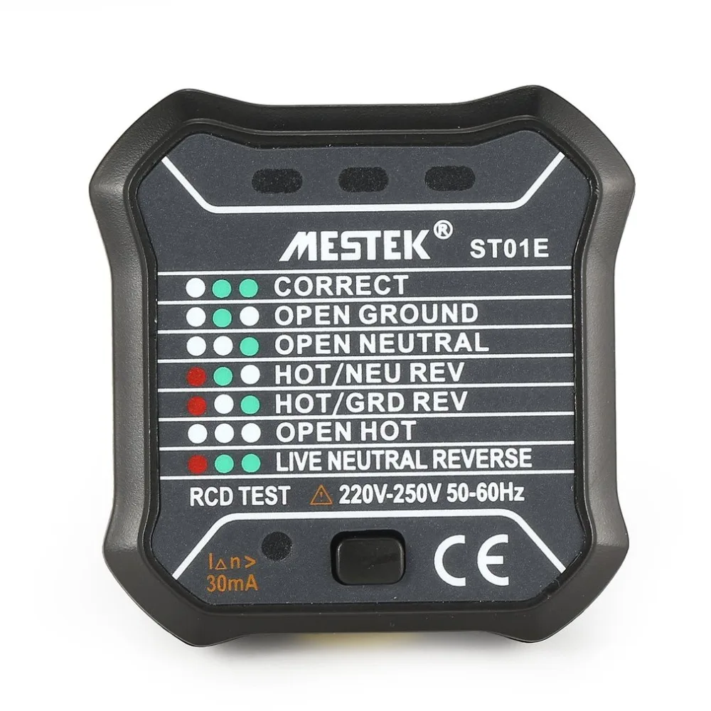 MESTEK ST01E тестер розетки схема полярности Напряжение детектор настенный