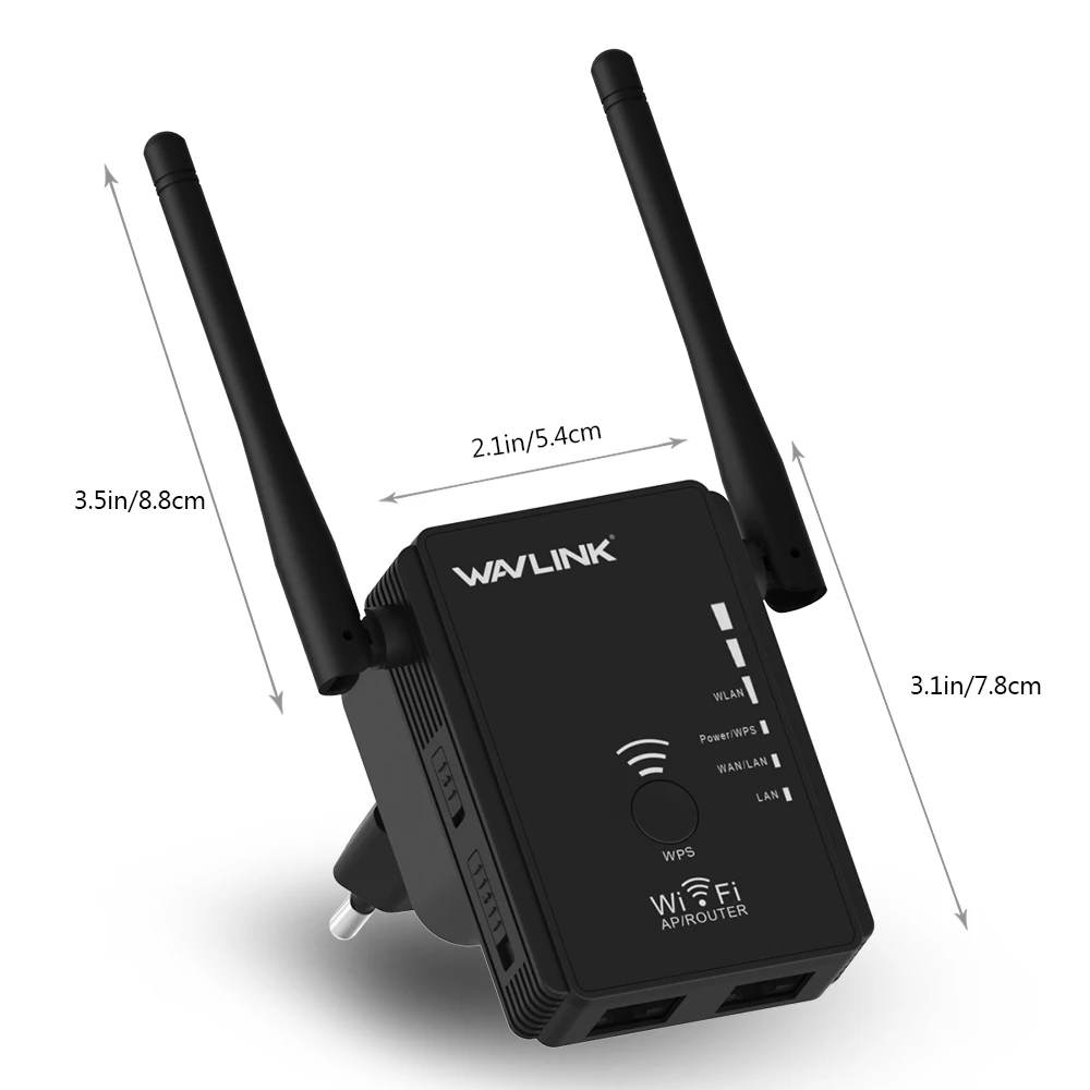 Wavlink N300 высокомощный Беспроводной Wi-Fi ретранслятор/расширитель диапазона/маршрутизатор повышающий покрытие Wi-Fi Простая установка настенная кнопка WPS